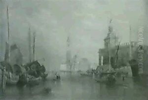 Canal Scene, Venice by Alfred Pollentine