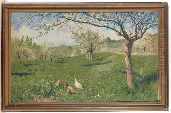 Paesaggio Con Galline - view 1