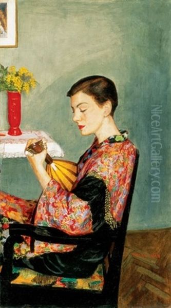 Lantos No (woman With A Lyre) - view 1