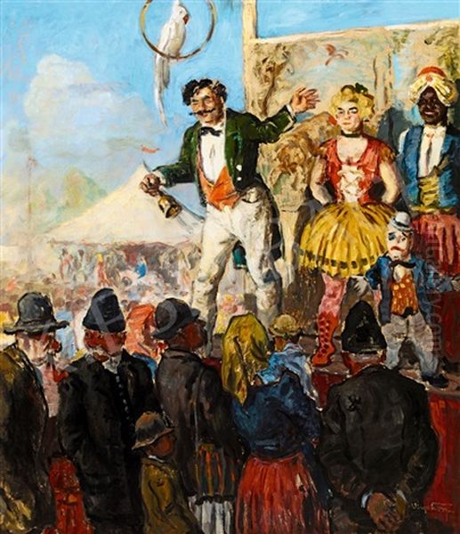 Actors In The Szolnok Market - view 1