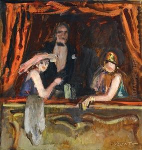 Company In The Opera House by Tibor Polya