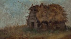 "verfallene Mit Stroh Gedeckte Hutte" by Pal Bohm
