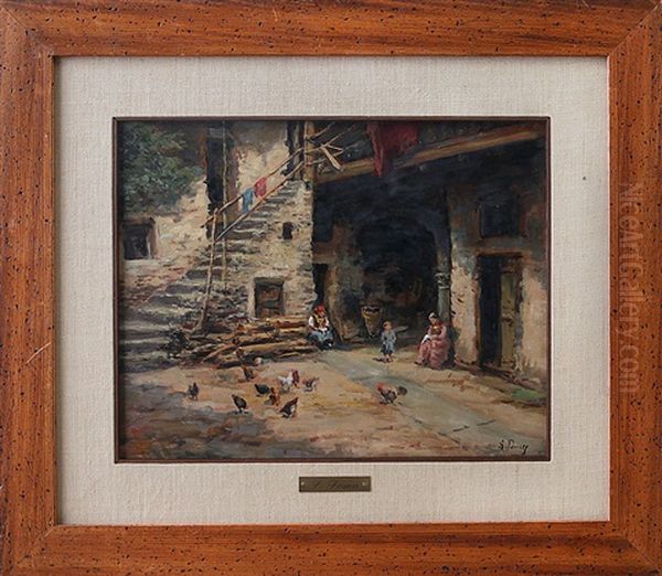 Scena Di Vita In Cortile - view 1