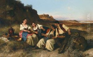 Rast Der Fischer An Der Theis by Pal Bohm