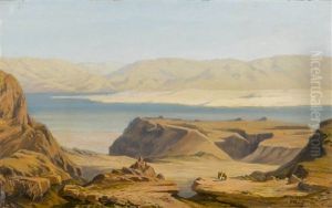 Wustenpartie Mit Berbern Und Kustenabschnitt by Silvio Poma