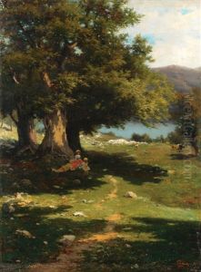 Figures In The Shade Of A Tree Figures In The Shade Of A Tree