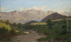 Veduta Del Lago Di Lecco Dalla Valmadrera