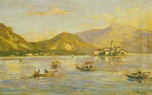 Barche Sul Lago by Silvio Poma