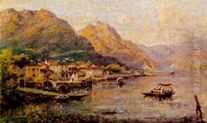 Scorcio Del Lago Di Como by Silvio Poma