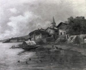 Isola Dei Pescatori Sul Lago Maggiore by Silvio Poma