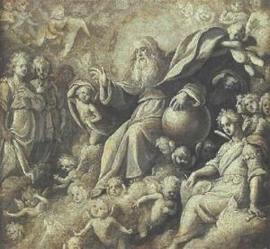 Hl. Dreieinigkeit by Antonio Pomarancio