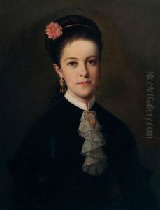 Portrait De Dame Au Camee
