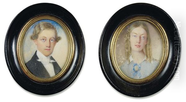 Portraits De Monsieur Et Mademoiselle De Chalus (2 Works) - view 1