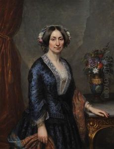 Portrait De S.a.r. Madame La Duchesse D'orleans, A La Couronne De Fleurs Tricolores