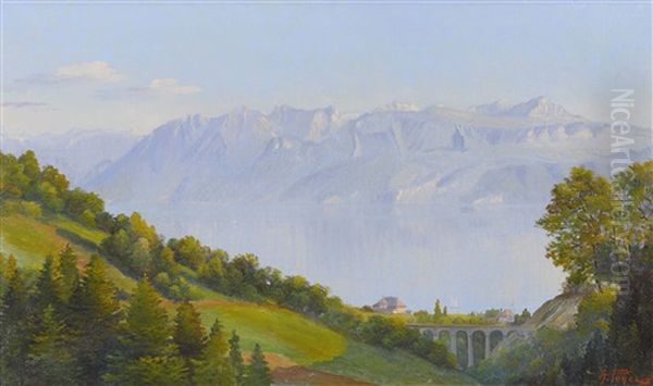 Blick Auf Den Genfersee - view 1