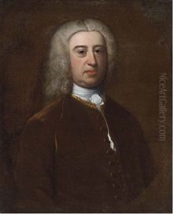 Portrait Of James Harris Of Salisbury, Half-length, In A Brown Coat