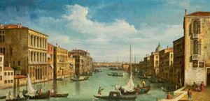 Vista Sul Canal Grande A Venezia by Giuseppe Ponga
