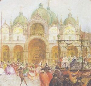 Carnevale In Piazza San Marco by Giuseppe Ponga