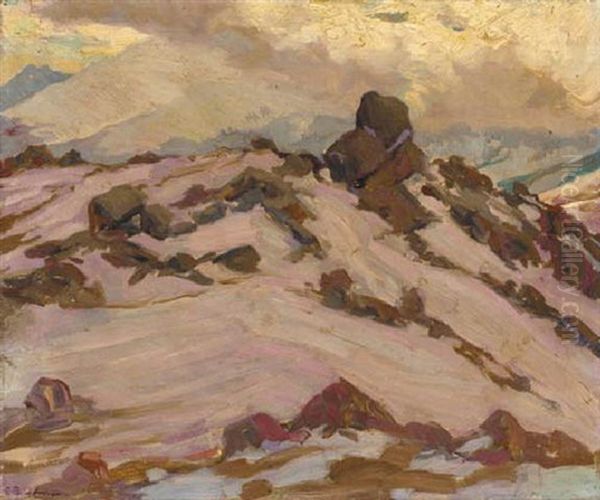 Snow-capped Mountain Top - view 1