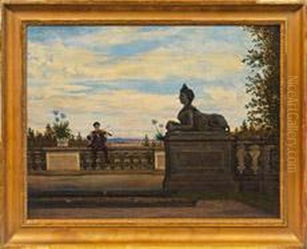Romantisches Standchenauf Der Balustrade - view 1