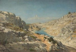 Port-miou Vu Des Hauteurs De Cassis by Luc Raphael Ponson