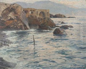 Ruine Franchetti Bei S. Margherita - Ligure by Karl Theodor Bohme