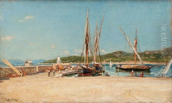 Le Mole De Sainte Maxime by Luc Raphael Ponson