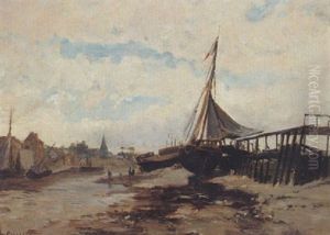 La Touque A Trouville by Luc Raphael Ponson