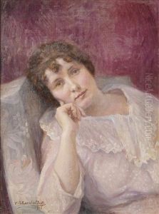 A Portrait, Thought To Be Carla Segonza Picasso Y Ruiz by V.M. Marco del Pont