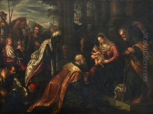 The Adoration Of The Magi by Francesco da Ponte Bassano