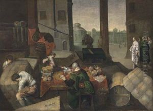 The Calling Of Saint Matthew by Francesco da Ponte Bassano