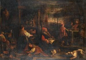 The Supper At Emmaus by Francesco da Ponte Bassano