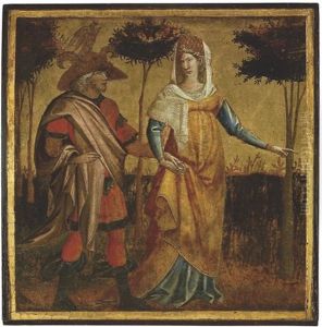 A Nobleman And Lady by Giovanni dal Ponte