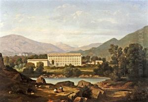 Vue Animee D'uriage by Antoine Claude Ponthus-Cinier