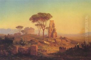 In Der Romischen Campagna by Antoine Claude Ponthus-Cinier
