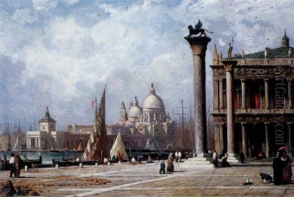 Venise, Notre Dame De La Salute Vue De La Piazzeta - view 1