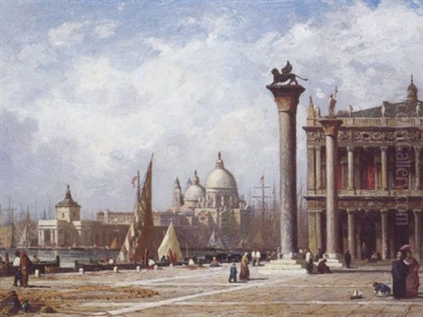 Venise, Notre Dame De La Salute Vue De La Piazzeta - view 1