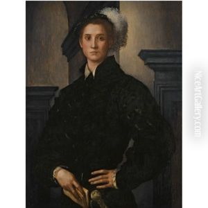 Portrait Of Cosimo I De Medici by (Jacopo Carucci) Pontormo