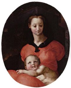 Madonna And Child (the Madonna Del Libro) by (Jacopo Carucci) Pontormo