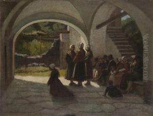 In Attesa Della Messa by Raffaello Pontremoli
