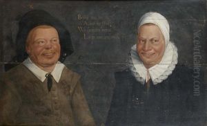 Autoportrait De L'artiste Et De Sa Femme Rachel Ruysch thumbnail