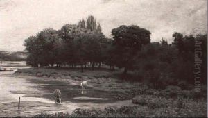 Watering Cattle by Eugene Alonzo Poole