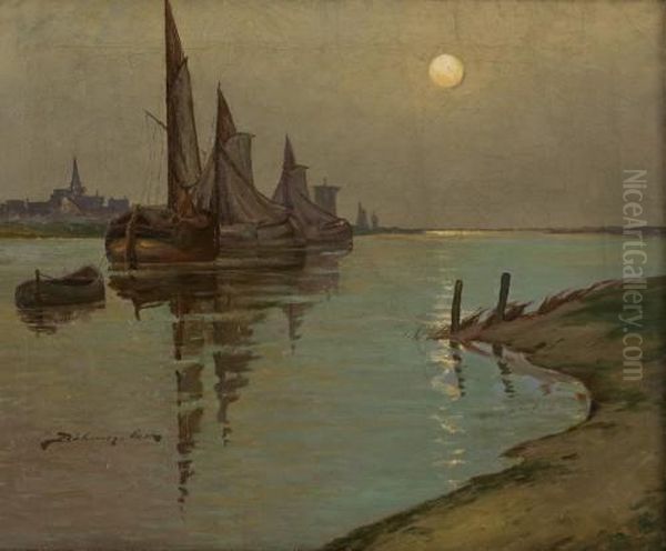 Fischerboote Auf Dem Rhein - view 1