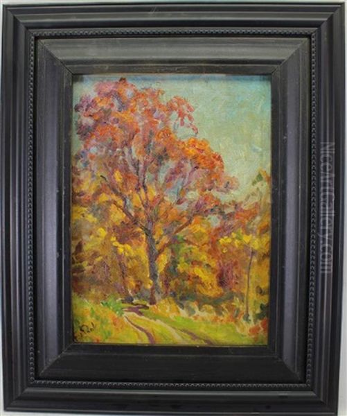 Painting Of Autumnal Trees - view 1