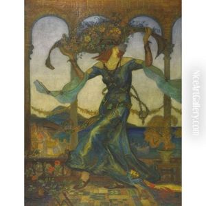 Flora Path By The Lake by Frederic Victor Poole