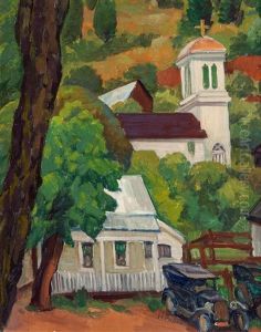 Downieville Church, California by Horatio Nelson Poole