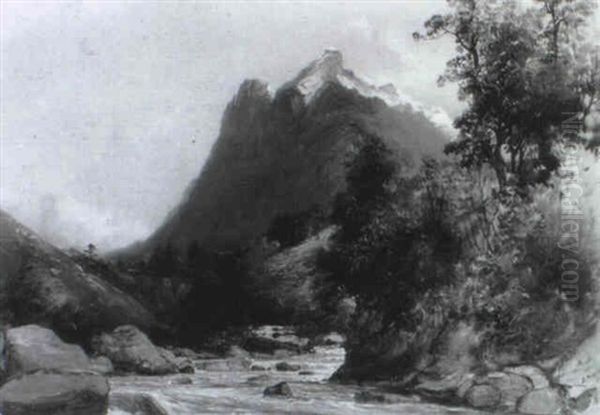 Swiss Alpine River Landscapes - view 1