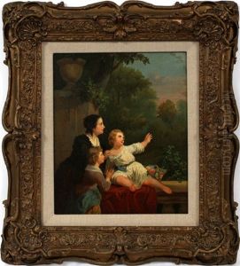 Mother With Children by Paul Falconer Poole
