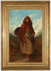 Portrait Of A Woman In A Red Cape
