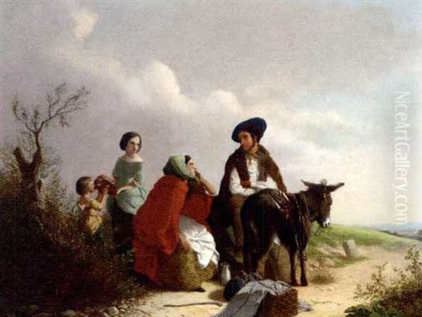 Travellers Resting By The Wayside - view 1